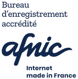 logo bureau enregistrement accrédité AFNIC